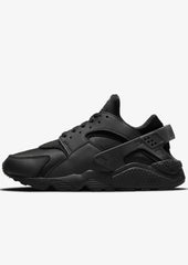 Nike Air Huarache Mens  Triple Black Shoes Sneakers Runners Trainers