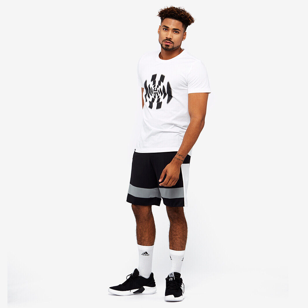 Adidas Men's Harden Logo Graphic T-shirt White