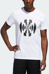 Adidas Men's Harden Logo Graphic T-shirt White