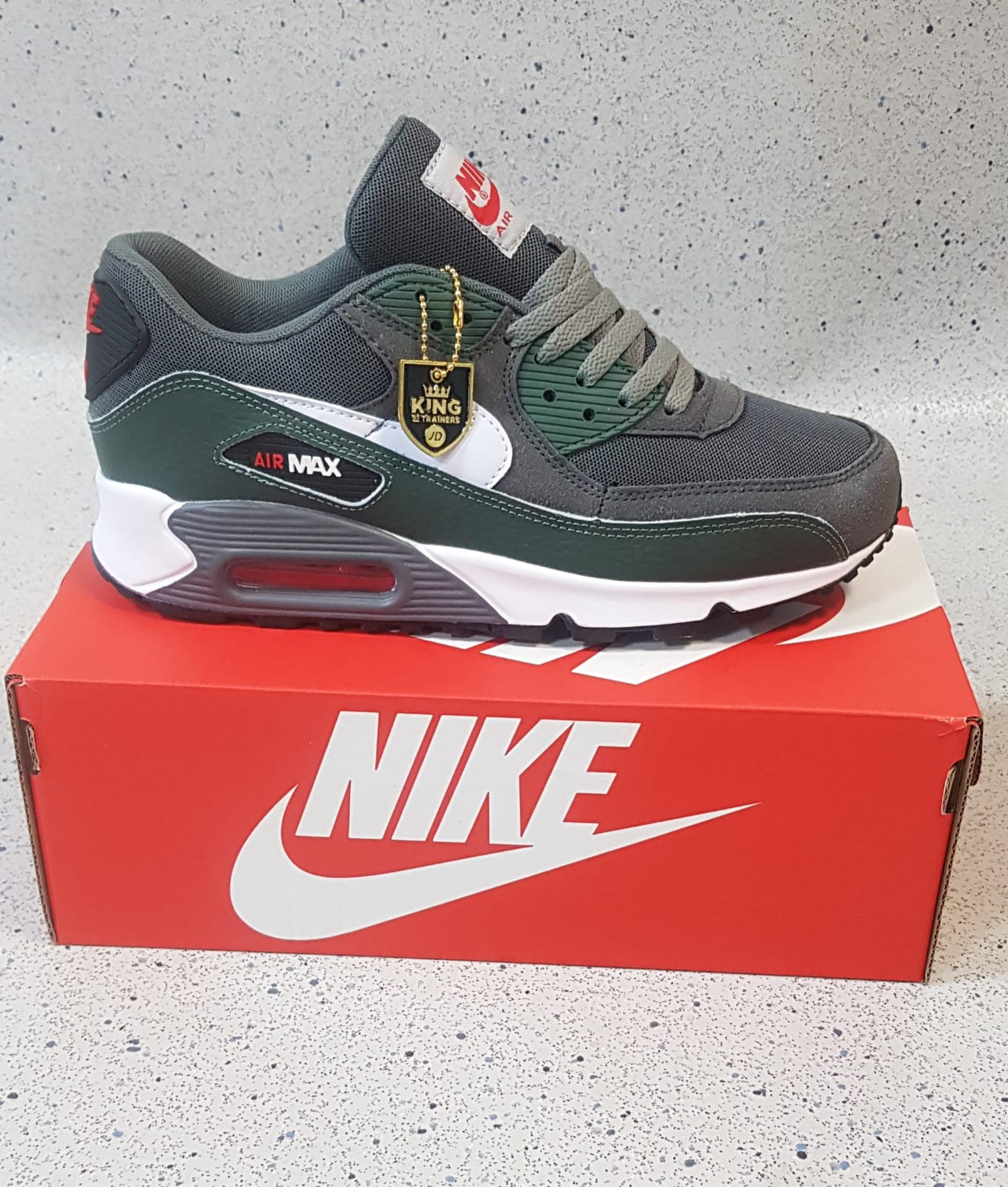 Nike Air Max 90 Gray and Green