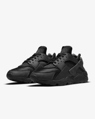 Nike Air Huarache Mens  Triple Black Shoes Sneakers Runners Trainers