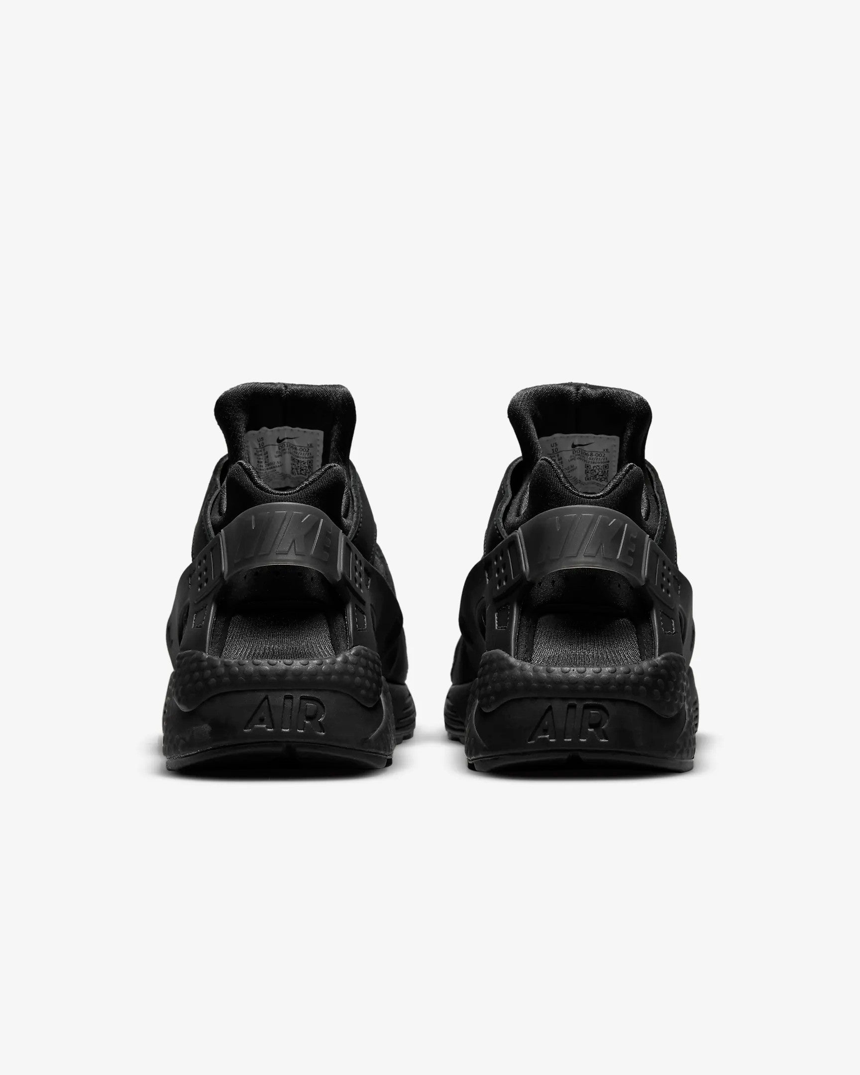 Nike Air Huarache Mens  Triple Black Shoes Sneakers Runners Trainers