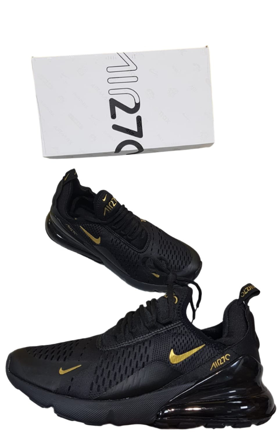 Nike Air Max 270 Black and Gold