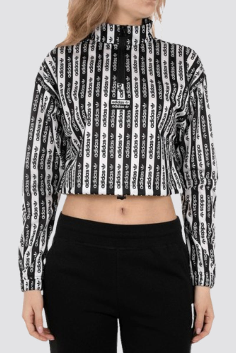 Adidas Originals 1/2 Zip Cropped Women Sweatshirt Crop top