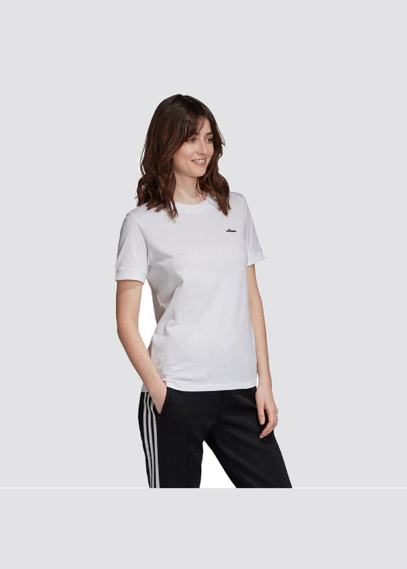 Adidas Originals Women's Adilette T-shirt Tee White