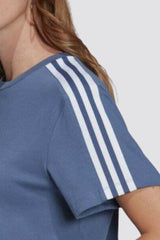 Adidas Women's Adicolor 3d Trefoil Loose T-shirt Crew Blue