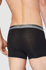 Calvin Klein - Mens Underwear Multipack - Medium Rise - Calvin Klein Trunks - 3 Pack - Signature Waistband Elastic - MultiColoured