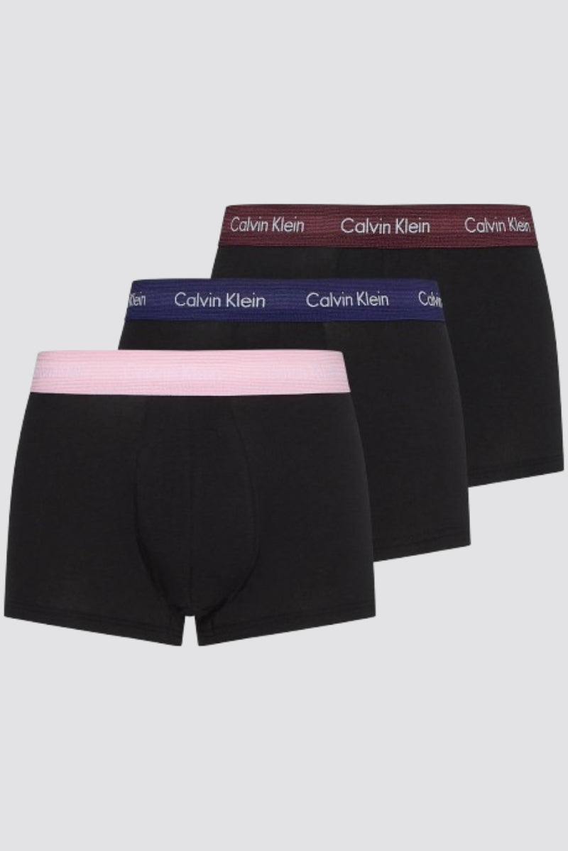 Cotton Stretch 3 Pack Low Rise Trunk, B-Grape Glimmer/Pale Orchid/Purple