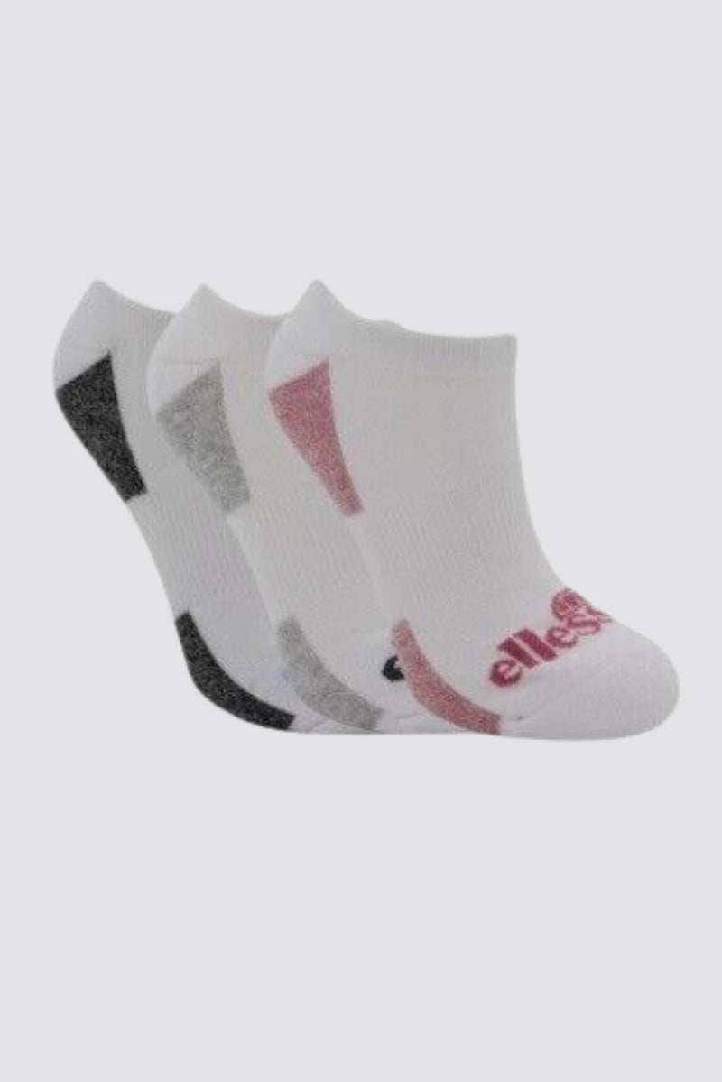 Ellesse 3 Pack Trainer Socks Women's Low Cut UK 4-8 EUR 37-42