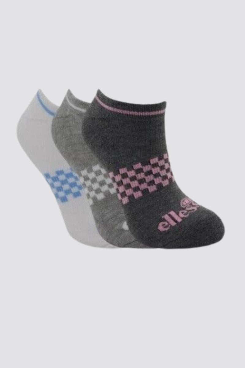 Ellesse Women's  3 Pack Trainer Socks Low Cut UK 4-8 EUR 37-42