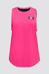 Girl`s HeatGear® Under Armour Tank Top Pink Fitness Running Jogging Workout