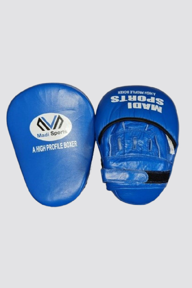 Leather Boxing Gloves Professional MMA Sparring Punch Bag Training Fight Blue