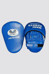 Leather Boxing Gloves Professional MMA Sparring Punch Bag Training Fight Blue