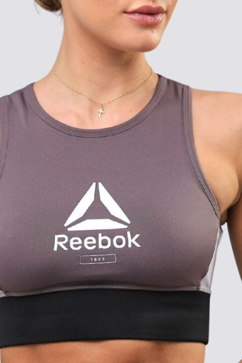 Reebok Grey Layering Bralette Sports Bra