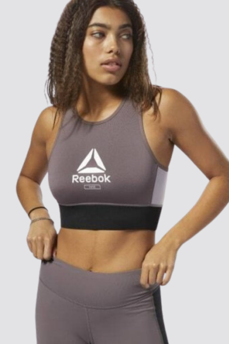 Reebok Grey Layering Bralette Sports Bra