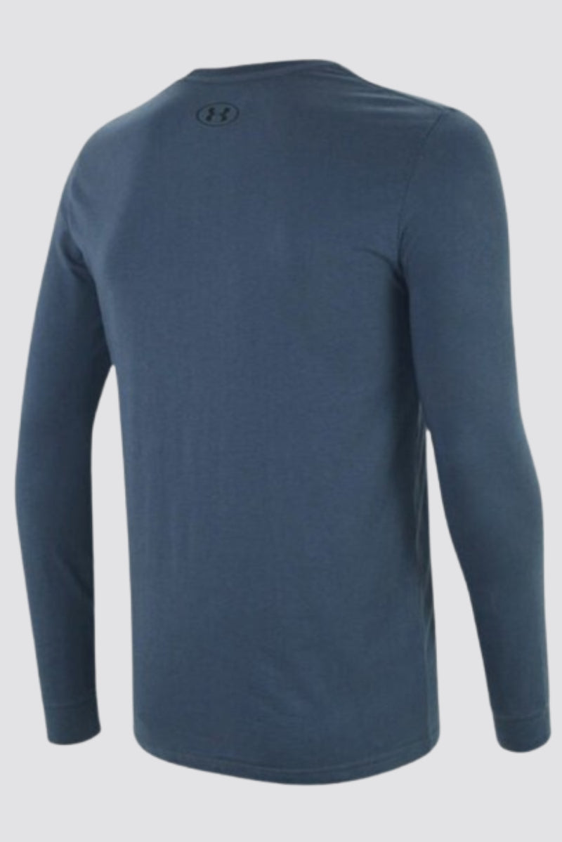 Under Armour Men`s Heat Gear Long Sleeve Top Blue Navy