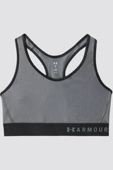 Under Armour® Mid Sports Bra Grey Quick Drying Moisture Wicking XS