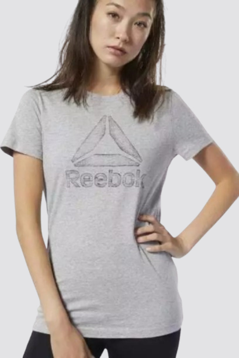 Women's Reebok Graphic Crew T-shirt Grey