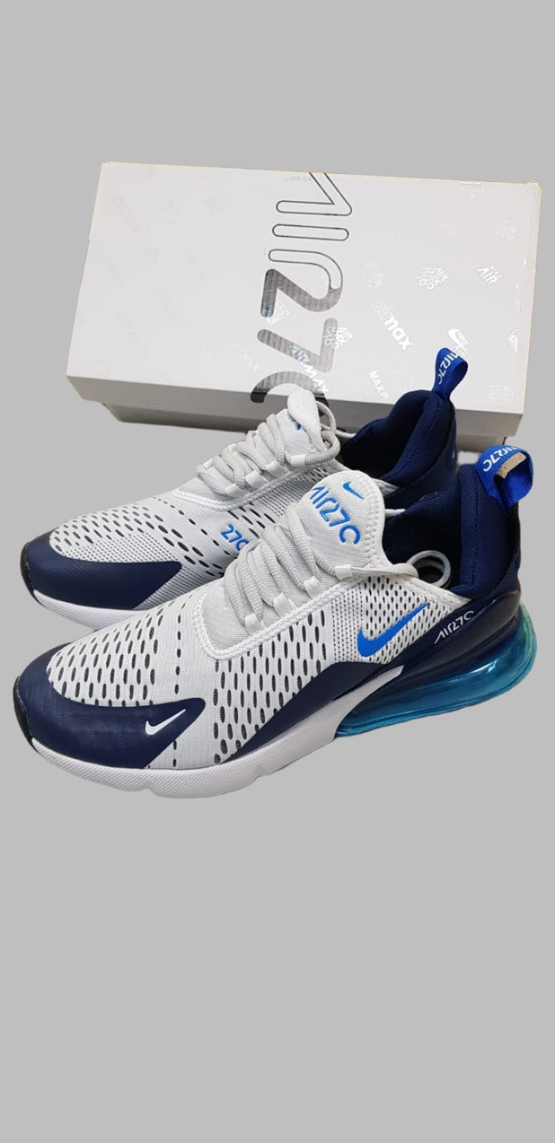 NEW Nike Air Max 270 Black Photo Blue