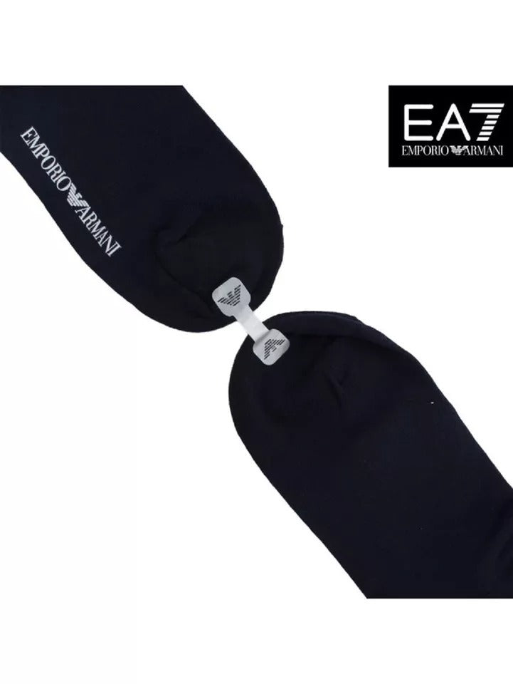 Emporio Armani Mens Designer Cotton Socks Pack Of 3 Pairs, Tin Box Gift Pack