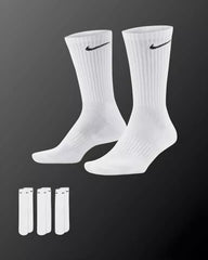 Nike Socks 3 Pairs Lightweight Crew Ankle No-Show Men Women Sport Cotton Socks