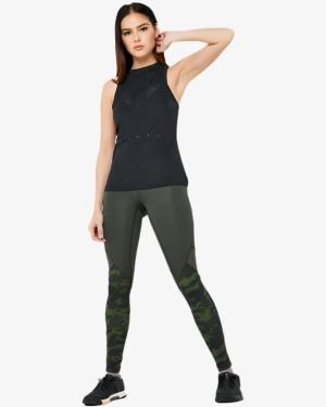 Adidas Alphaskin Camoflage Leggings – Tights Khaki
