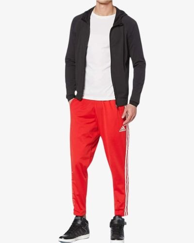 Adidas Marquee 3Stripe Pants Red