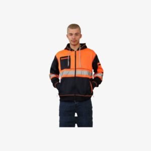 New Ak Exclusive 5 Zips Hi Vis Zipper Hoodie – Orange