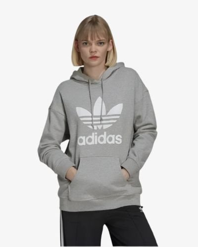 Adidas Originals Women’s Hoodie Adicolor Trefoil Grey