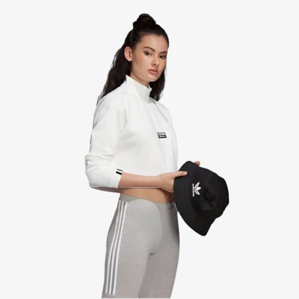 Adidas Women Originals Cropped Sweatshirt - White