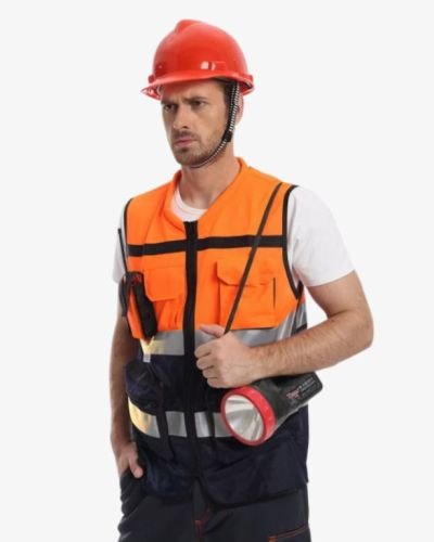 Reflective Safety Vest Visibility Waistcoat Unisex Jackets