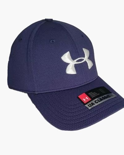 Under Armour Men’s Blitzing Stretch Fit Cap, Academy/White, Large/X-Large