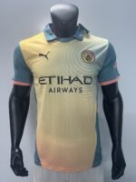 Manchester City Teal and Peach Gradient Jersey