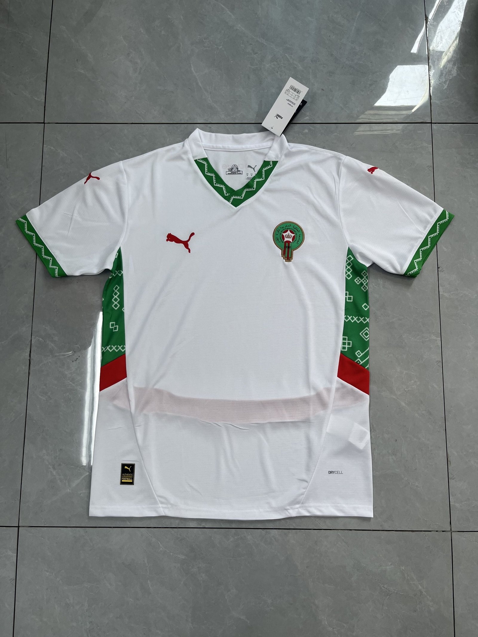 Regal White Morocco V-Neck Away Jersey Regal White Morocco V-Neck Away Jersey