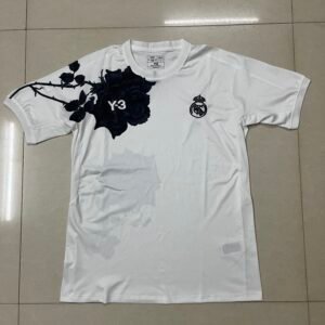 Real Madrid White Y-3 Rose Graphic Jersey
