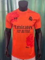 Real Madrid Rose Graphic Orange Jersey