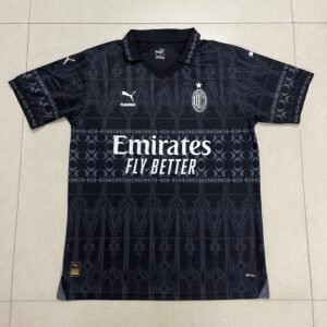 AC Milan PUMA x PLEASURES Black Graphic Jersey