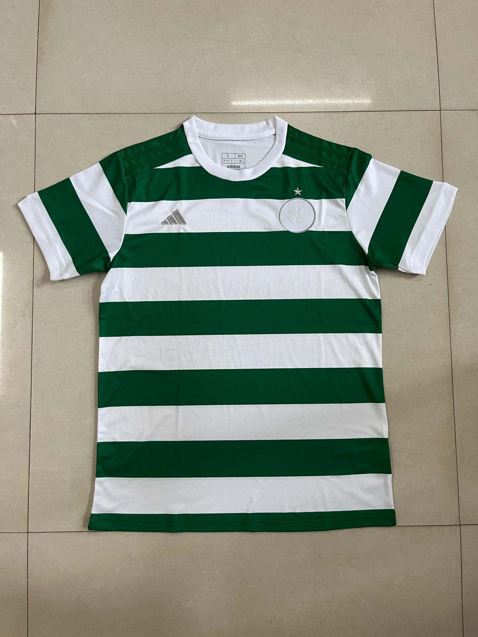 Celtic FC Green & White Hoops Home Football Jersey Celtic FC Green & White Hoops Home Football Jersey