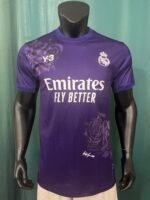 Real Madrid Purple Y-3 Rose Graphic Jersey