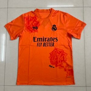 Real Madrid Rose Graphic Orange Jersey